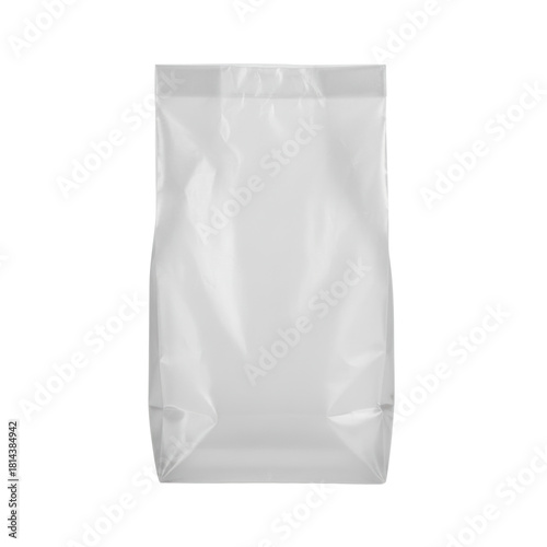 Obraz na płótnie Clear plastic stand up pouch packaging mockup isolated