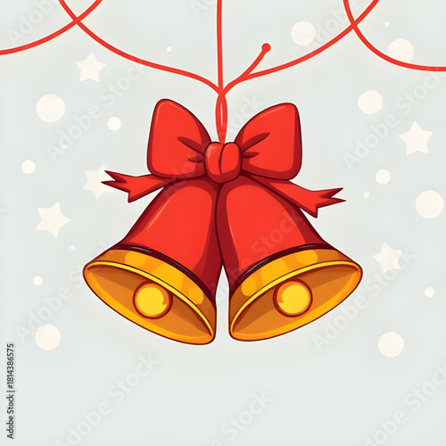 christmas bells social post, holiday bells banner, instagram christmas bells, facebook cover festive bells, marketing christmas bells, promotional holiday bells background, digital ad bells christmas,