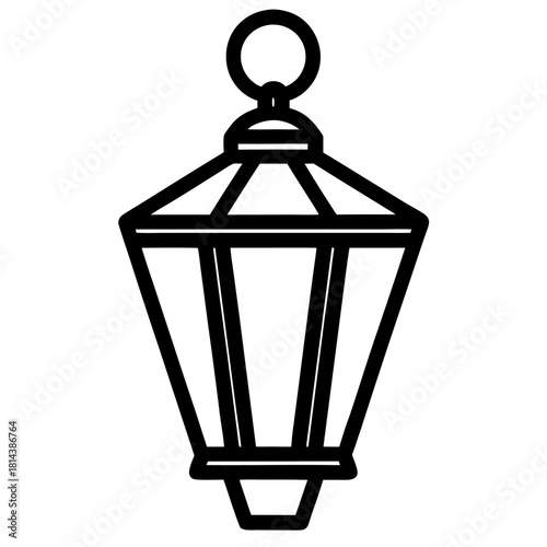 street lamp vector illustration