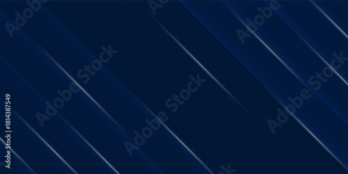 Dark blue background with abstract glowing lines graphic elements. Modern simple texture design. Futuristic technology concept. Suit for poster, cover, banner, brochure, flyer. Vector illustration