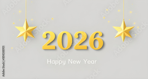 new, year, 2026, greeting, card, shiny, golden, metallic, classic, holiday, festival, joy, cheer, typography, layout, frame, border, poster, banner, template, printing, digital, creative, elegant, pre
