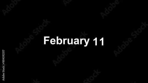 text animation type date of 