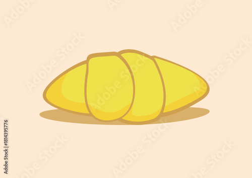 "Pisang Molen" A traditional Indonesian snack consisting of sweet bananas wrapped in thin, crispy pastry dough. It is then deep-fried until golden brown, resulting in a combination of soft and crispy.