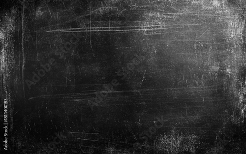 Chalk texture background, design space. Chalk on a blackboard background. Black and gray background. School chalkboard background aesthetic. Dark messy backdrop.