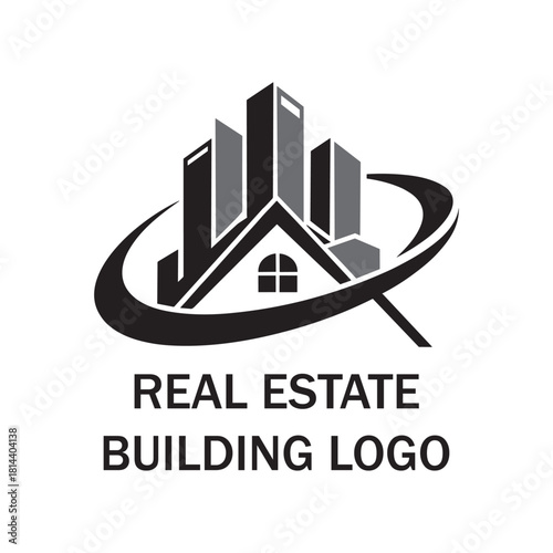 Real Estate Building Logo Design Vector