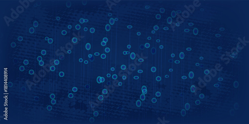 Abstract dot white blue pattern gradient texture technology background.