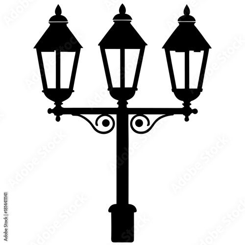 street lamp vector
