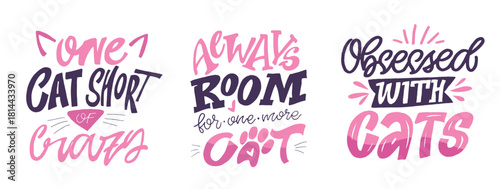 Funny hand drawn doodle lettering quote about pet lovers. Lettering for t-shirt design, mug print, bag print, clothes fashion. 100% hand drawn vector image.