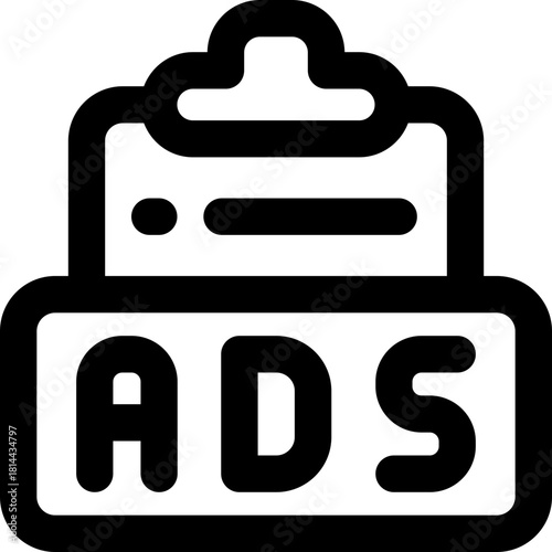 clipboard line icon. Clean and minimalist vector icon for websites, mobile apps, presentations, and logos. Fully scalable and customizable for any project.