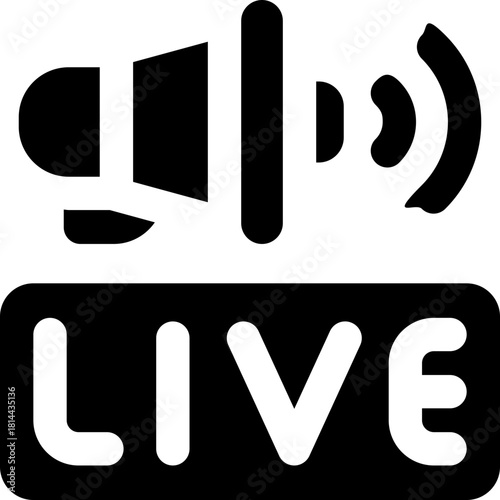 live glyph icon. Strong and solid vector icon for websites, mobile interfaces, presentations, and visual branding. High quality and easy to edit.