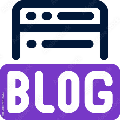 blog duotone icon. Sleek and modern vector icon for websites, mobile apps, marketing materials, and corporate design. Fully scalable and ready to use.
