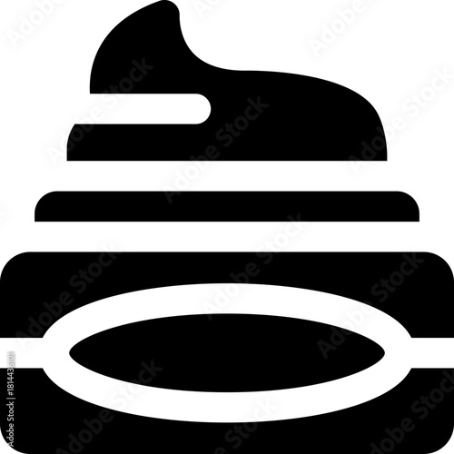 pomade glyph icon. Strong and solid vector icon for websites, mobile interfaces, presentations, and visual branding. High quality and easy to edit.