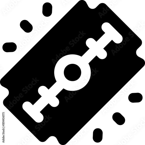 blade glyph icon. Strong and solid vector icon for websites, mobile interfaces, presentations, and visual branding. High quality and easy to edit.