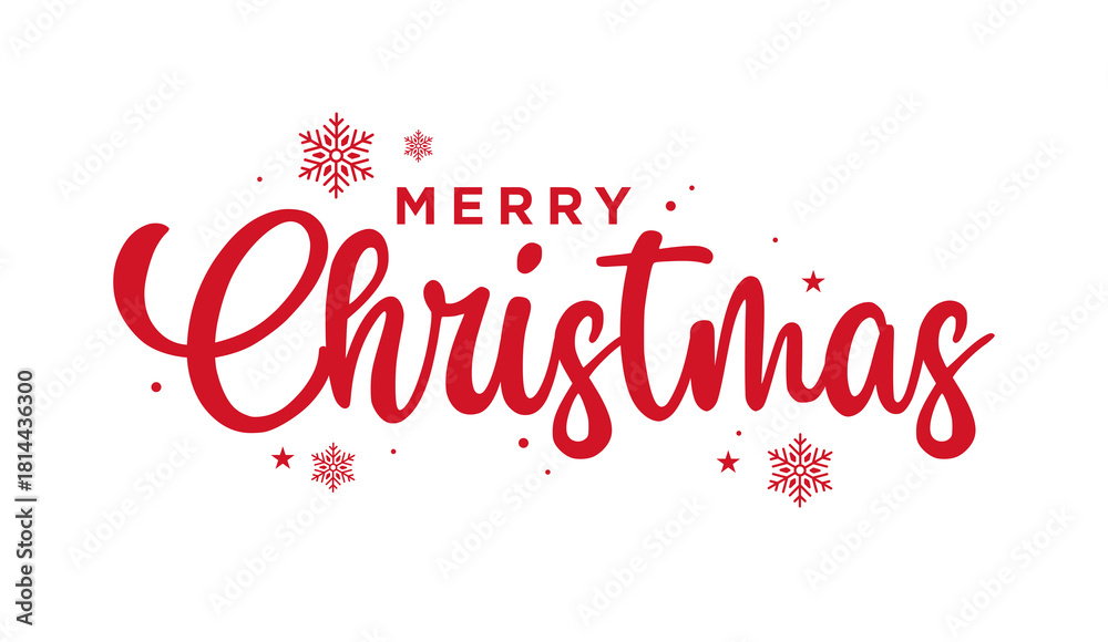 Fototapeta premium Text Christmas Blessings hand written calligraphy lettering. handmade vector illustration. Fun brush ink typography for photo overlays, t-shirt print, flyer, poster design