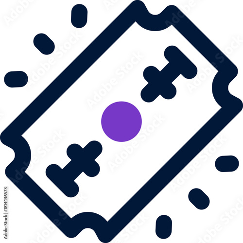 blade duotone icon. Sleek and modern vector icon for websites, mobile apps, marketing materials, and corporate design. Fully scalable and ready to use.