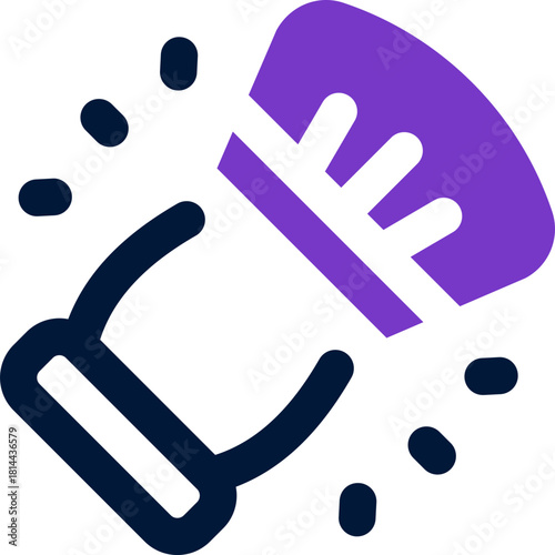 brush duotone icon. Sleek and modern vector icon for websites, mobile apps, marketing materials, and corporate design. Fully scalable and ready to use.