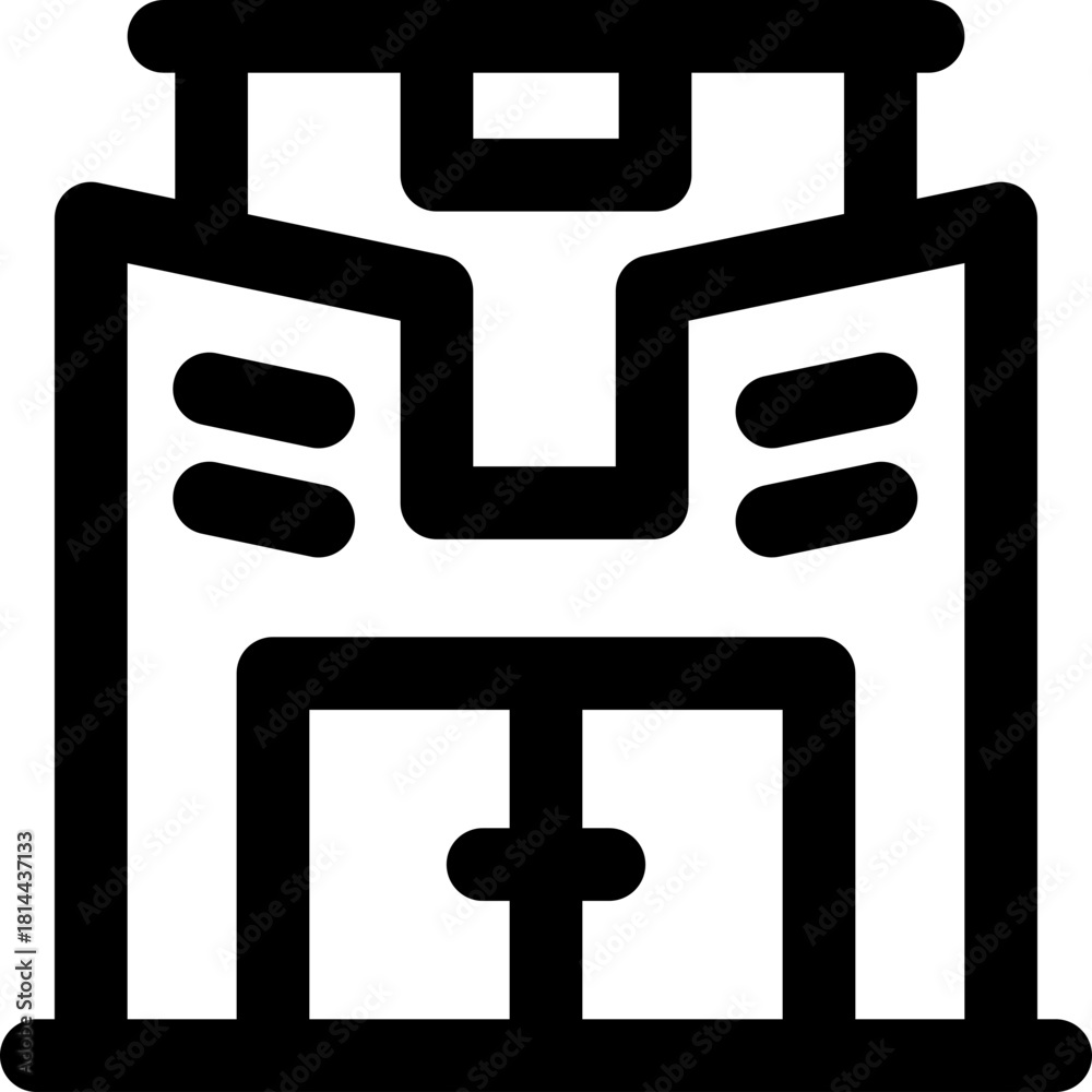 Fototapeta premium office line icon. Clean and minimalist vector icon for websites, mobile apps, presentations, and logos. Fully scalable and customizable for any project.