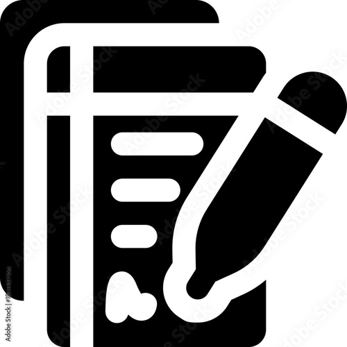 business proposal glyph icon. Strong and solid vector icon for websites, mobile interfaces, presentations, and visual branding. High quality and easy to edit.