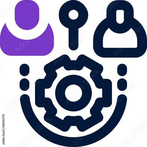 stakeholder duotone icon. Sleek and modern vector icon for websites, mobile apps, marketing materials, and corporate design. Fully scalable and ready to use.