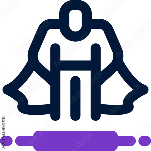 role model duotone icon. Sleek and modern vector icon for websites, mobile apps, marketing materials, and corporate design. Fully scalable and ready to use.