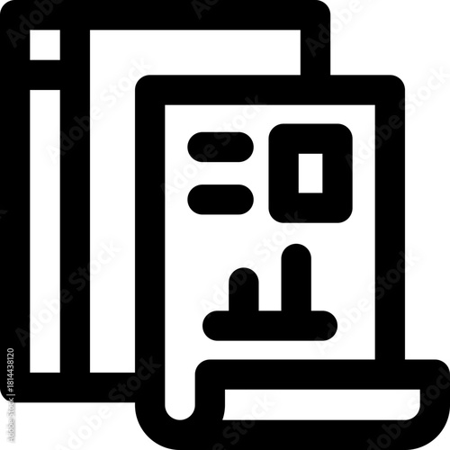 sale report line icon. Clean and minimalist vector icon for websites, mobile apps, presentations, and logos. Fully scalable and customizable for any project.