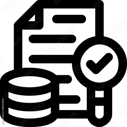 data analytic line icon. Clean and minimalist vector icon for websites, mobile apps, presentations, and logos. Fully scalable and customizable for any project.