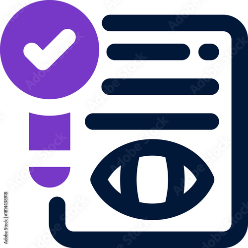 descriptive analytic duotone icon. Sleek and modern vector icon for websites, mobile apps, marketing materials, and corporate design. Fully scalable and ready to use.