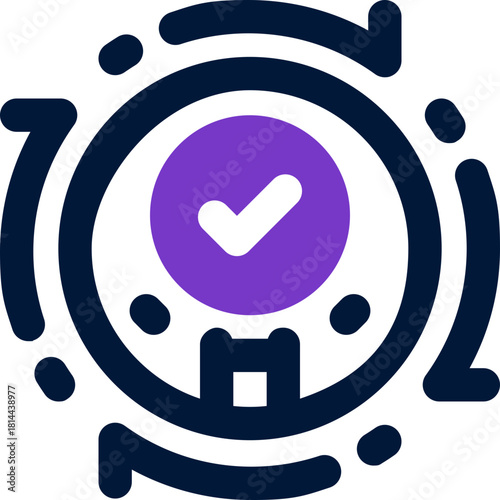 synchronization duotone icon. Sleek and modern vector icon for websites, mobile apps, marketing materials, and corporate design. Fully scalable and ready to use.