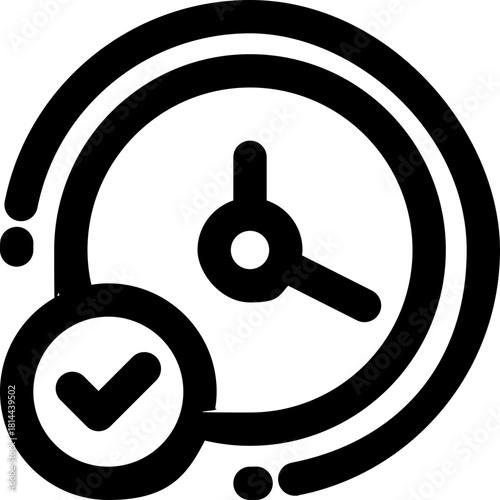 productivity line icon. Clean and minimalist vector icon for websites, mobile apps, presentations, and logos. Fully scalable and customizable for any project.