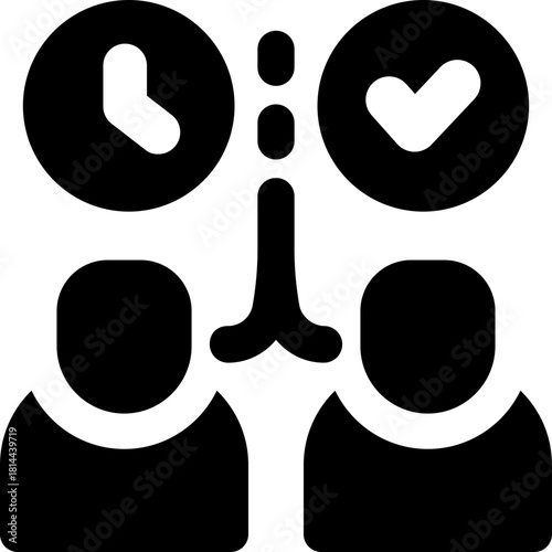 role glyph icon. Strong and solid vector icon for websites, mobile interfaces, presentations, and visual branding. High quality and easy to edit.