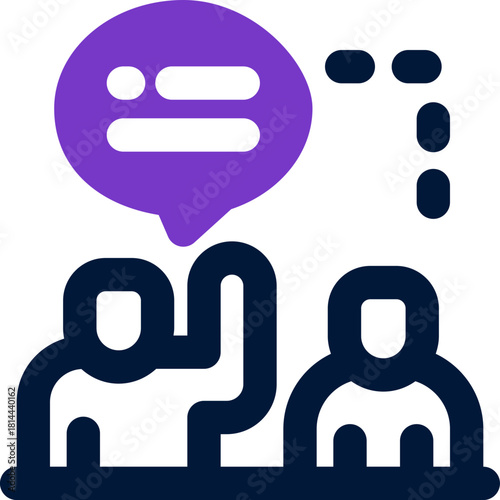 in person duotone icon. Sleek and modern vector icon for websites, mobile apps, marketing materials, and corporate design. Fully scalable and ready to use.