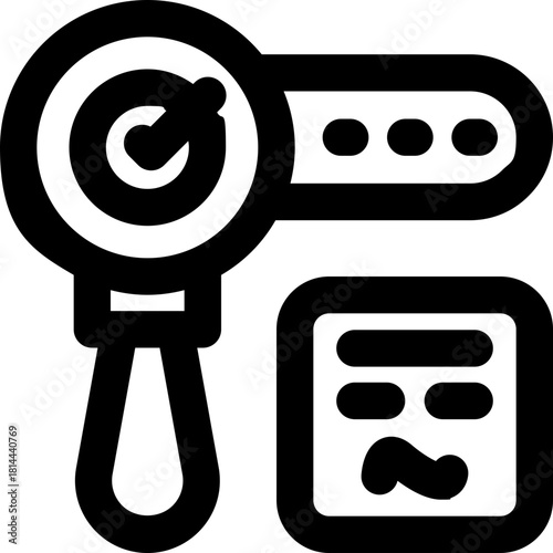 verification line icon. Clean and minimalist vector icon for websites, mobile apps, presentations, and logos. Fully scalable and customizable for any project.