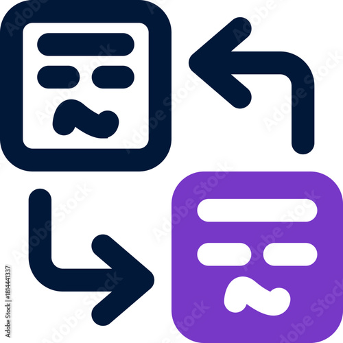 transaction duotone icon. Sleek and modern vector icon for websites, mobile apps, marketing materials, and corporate design. Fully scalable and ready to use.