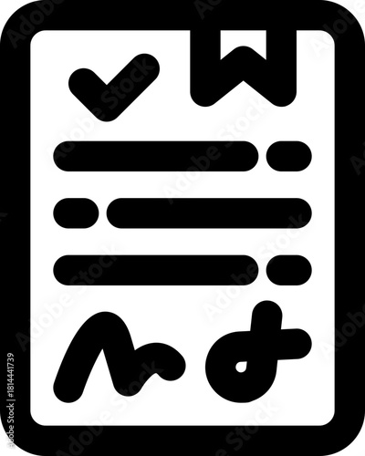 agreement line icon. Clean and minimalist vector icon for websites, mobile apps, presentations, and logos. Fully scalable and customizable for any project.