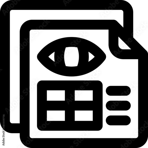 audit line icon. Clean and minimalist vector icon for websites, mobile apps, presentations, and logos. Fully scalable and customizable for any project.