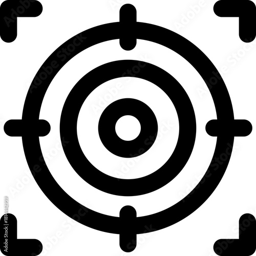 focus line icon. Clean and minimalist vector icon for websites, mobile apps, presentations, and logos. Fully scalable and customizable for any project.