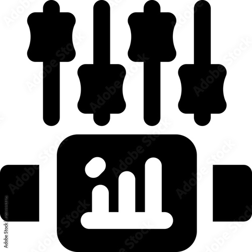 control glyph icon. Strong and solid vector icon for websites, mobile interfaces, presentations, and visual branding. High quality and easy to edit.