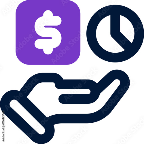 divestiture duotone icon. Sleek and modern vector icon for websites, mobile apps, marketing materials, and corporate design. Fully scalable and ready to use.