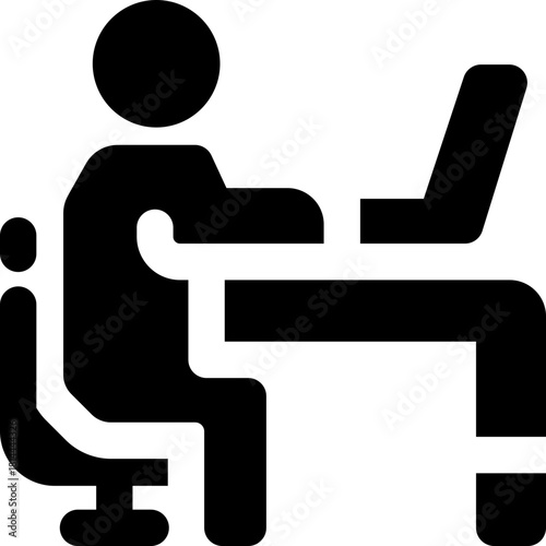 working glyph icon. Strong and solid vector icon for websites, mobile interfaces, presentations, and visual branding. High quality and easy to edit.