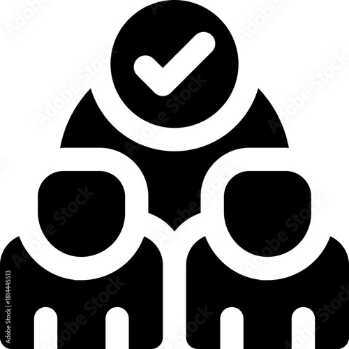 partner glyph icon. Strong and solid vector icon for websites, mobile interfaces, presentations, and visual branding. High quality and easy to edit.