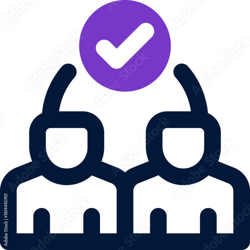 partner duotone icon. Sleek and modern vector icon for websites, mobile apps, marketing materials, and corporate design. Fully scalable and ready to use.