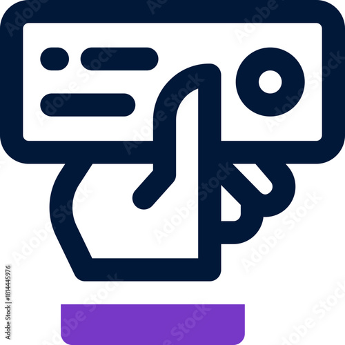 business card duotone icon. Sleek and modern vector icon for websites, mobile apps, marketing materials, and corporate design. Fully scalable and ready to use.