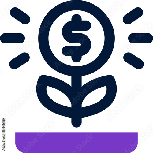 investment duotone icon. Sleek and modern vector icon for websites, mobile apps, marketing materials, and corporate design. Fully scalable and ready to use.