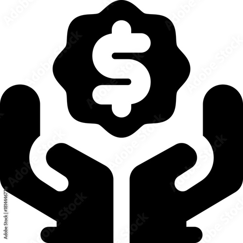 benefits glyph icon. Strong and solid vector icon for websites, mobile interfaces, presentations, and visual branding. High quality and easy to edit.