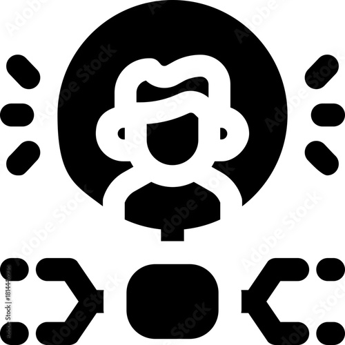 technology glyph icon. Strong and solid vector icon for websites, mobile interfaces, presentations, and visual branding. High quality and easy to edit.