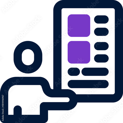 action plan duotone icon. Sleek and modern vector icon for websites, mobile apps, marketing materials, and corporate design. Fully scalable and ready to use.