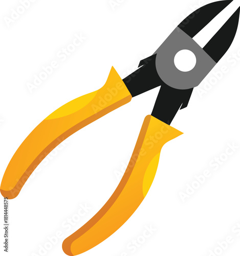 pliers on white background
