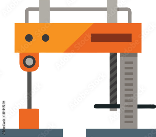 forklift truck isolated on white background