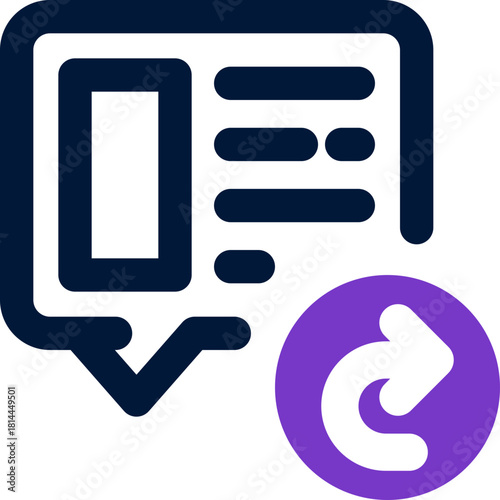 answering duotone icon. Sleek and modern vector icon for websites, mobile apps, marketing materials, and corporate design. Fully scalable and ready to use.