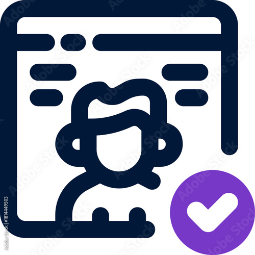 customer duotone icon. Sleek and modern vector icon for websites, mobile apps, marketing materials, and corporate design. Fully scalable and ready to use.